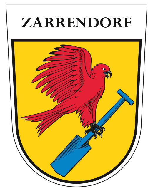 Gemeindewappen- / Kommunalwappen-Gestaltung für Zarrendorf, im Landkreis Vorpommern-Rügen, Mecklenburg-Vorpommern