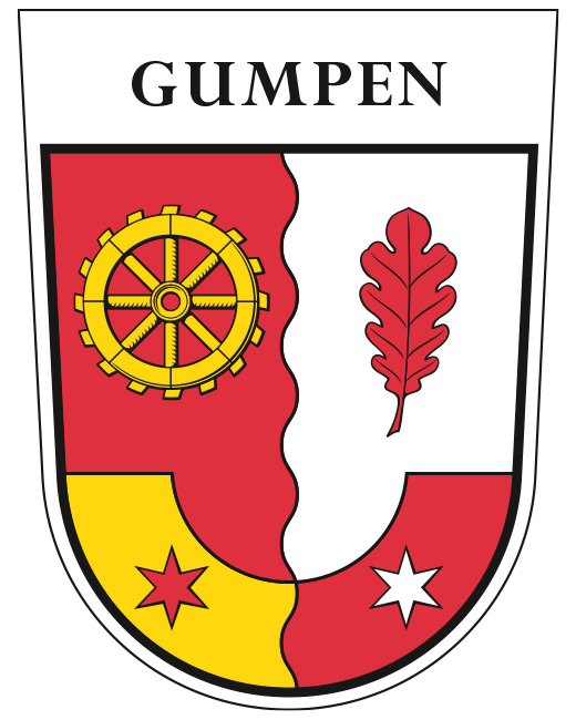 Ortswappen- / Kommunalwappen-Gestaltung für Gumpen, Ortsteil der Gemeinde Reichelsheim, Hessen