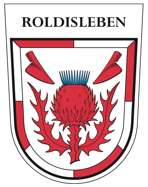 Ortswappen-Erstellung für Roldisleben, Stadtteil von Rastenberg im Landkreis Sömmerda in Thüringen